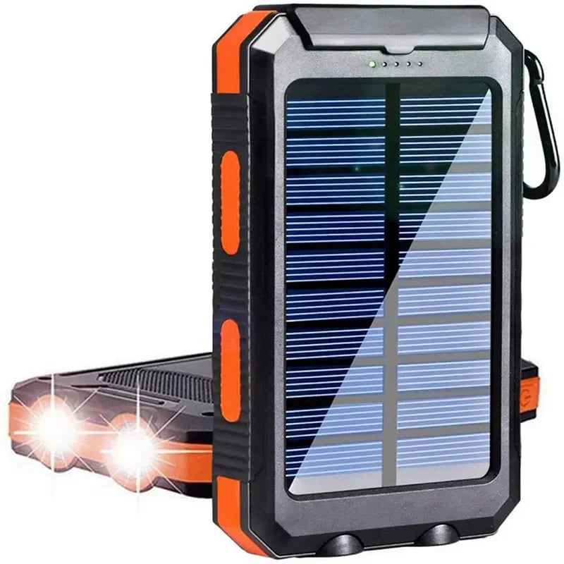 Waterproof Outdoor Solar Power Bank 38800mAh Dual USB Charger for Camping