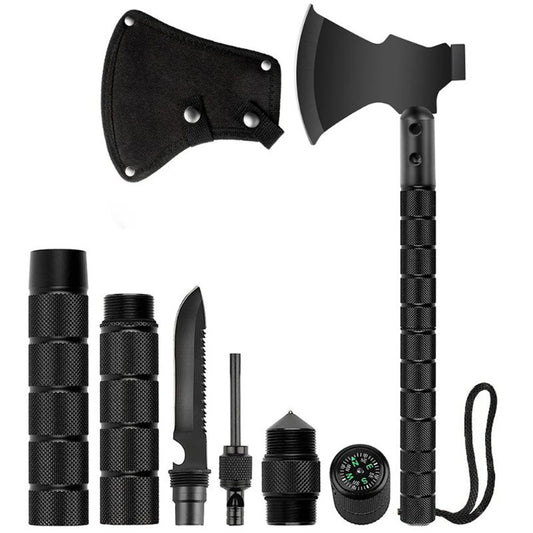 Multi Functional Outdoor Camping Axe With Detachable Head Portable Survival Axe For Firewood Chopping And Camp Tasks
