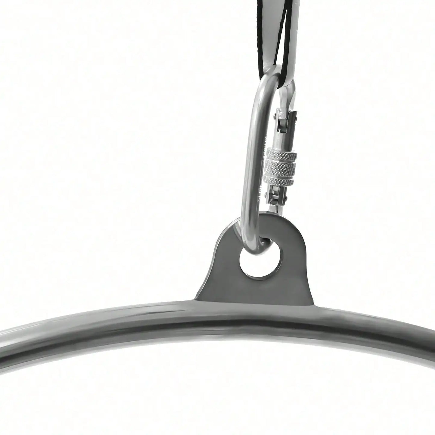 90cm Aerial Lyra Hoop Gymnastic Equipment Lifting Ring Yoga Ring Dance Stainless Steel 350Kg Capacity