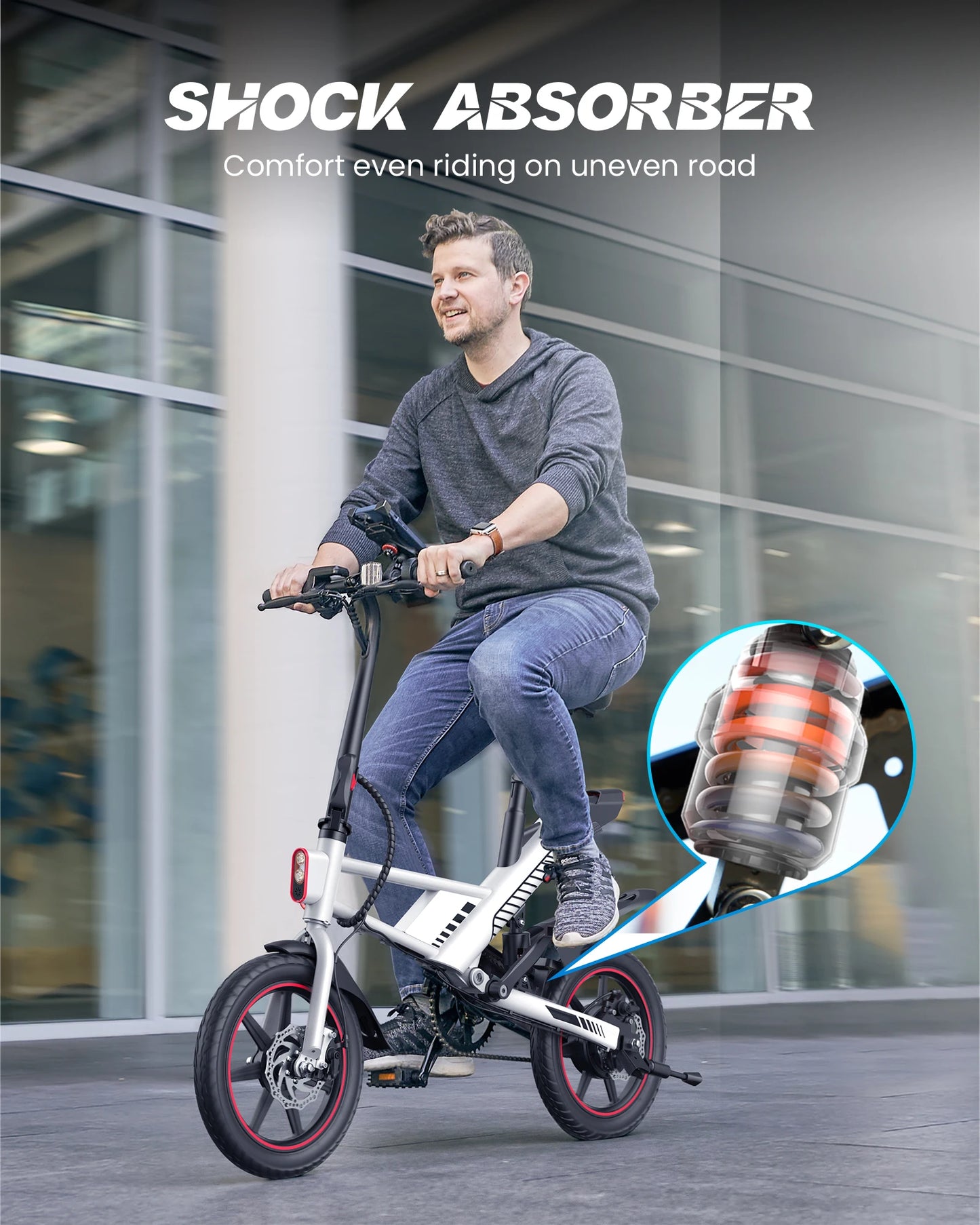 Gyroor 14 Inch Ebike 450W Electric Bike For Adults UL2849