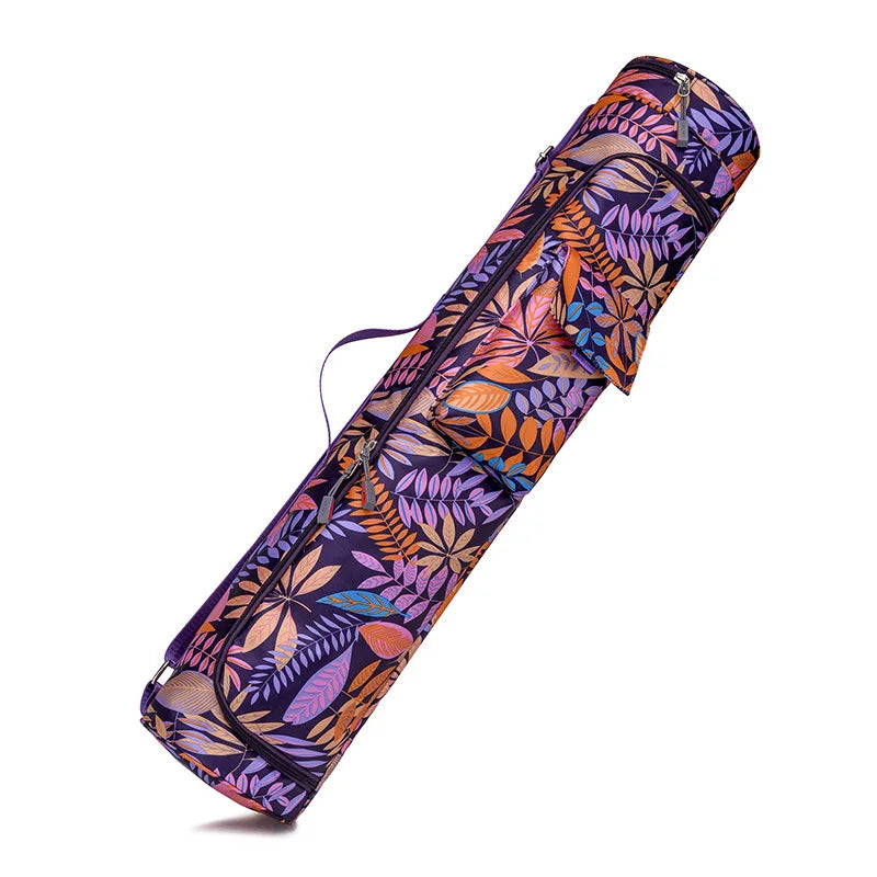 Printed Yoga Mat Bag for Men and Women Waterproof Fitness Backpack Cover