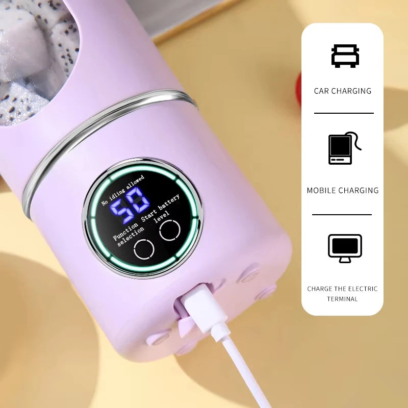 Portable Juice Maker Blender 700ML with Stainless Steel Blades for Smoothies