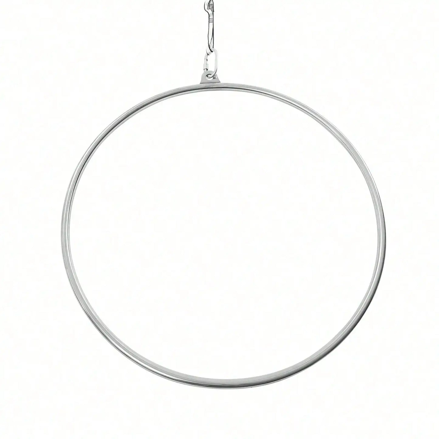 90cm Aerial Lyra Hoop Gymnastic Equipment Lifting Ring Yoga Ring Dance Stainless Steel 350Kg Capacity