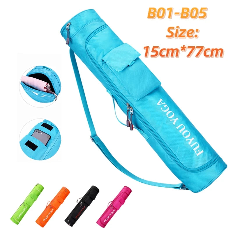 Printed Yoga Mat Bag for Men and Women Waterproof Fitness Backpack Cover
