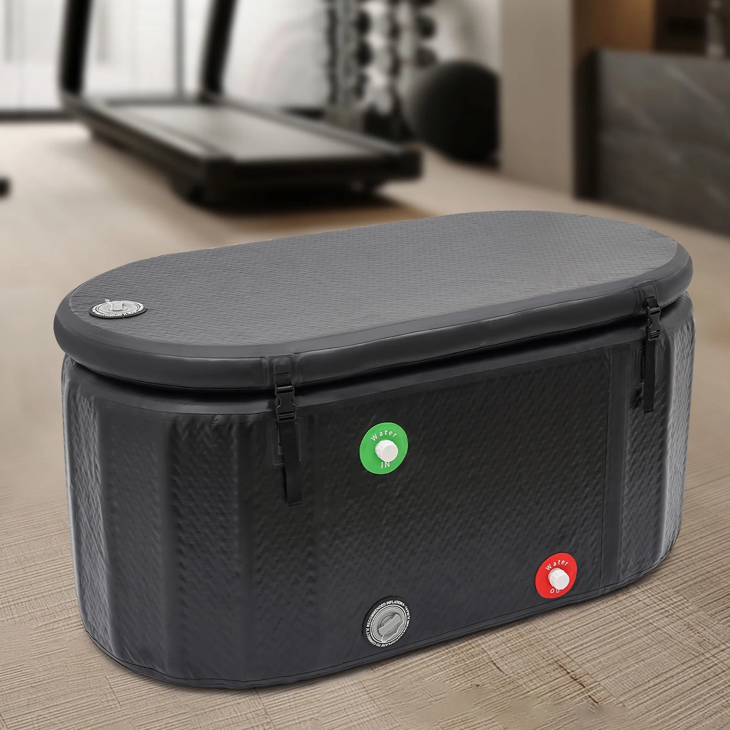 132x70cm Inflatable Ice Bath Tub for Cold Water Therapy and Recovery