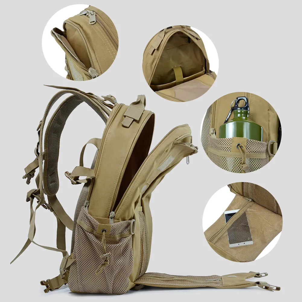Tactical Camping Hiking Backpack Sling Outdoor Military Rucksack Waterproof Bag