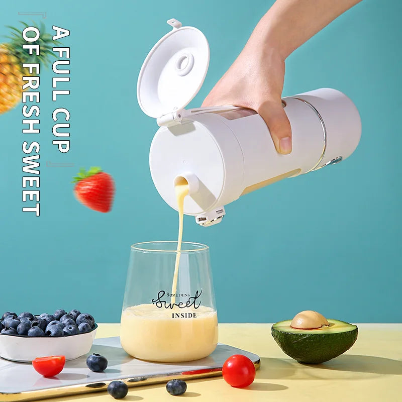 Portable Juice Maker Blender 700ML with Stainless Steel Blades for Smoothies