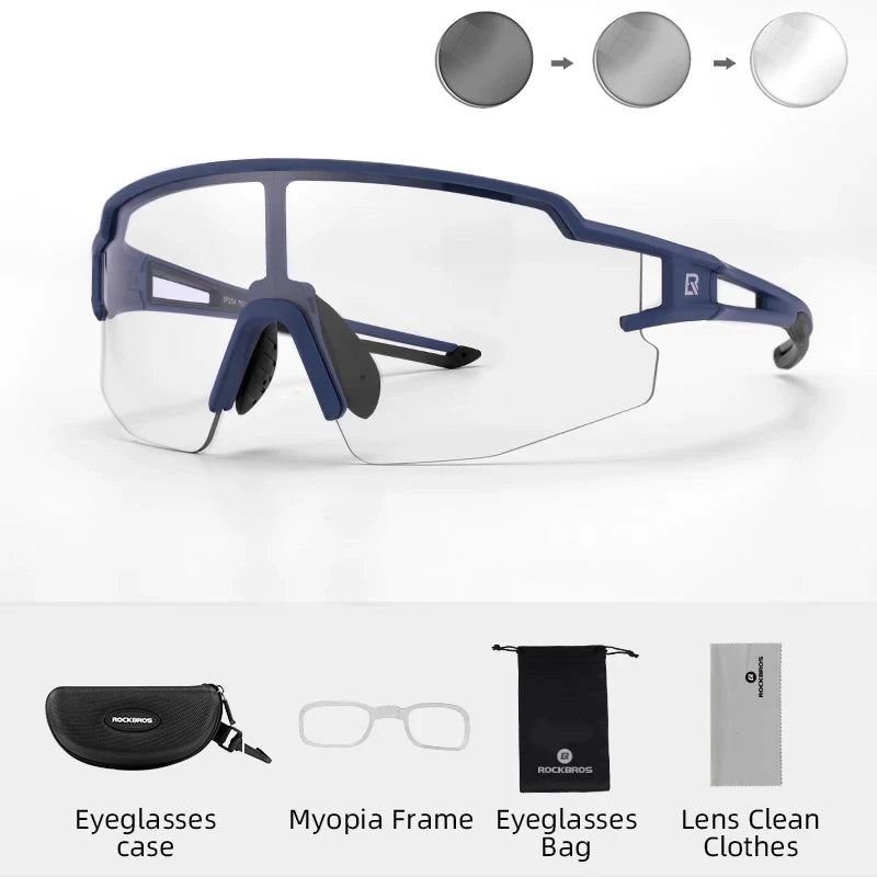 RockBros Cycling Glasses Photochromic Polarized UV400 Eyewear