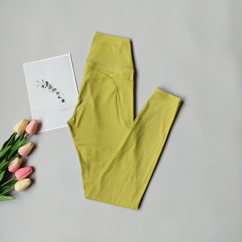 High Waist Push Up Fitness Leggings Women Yoga Pants Nude