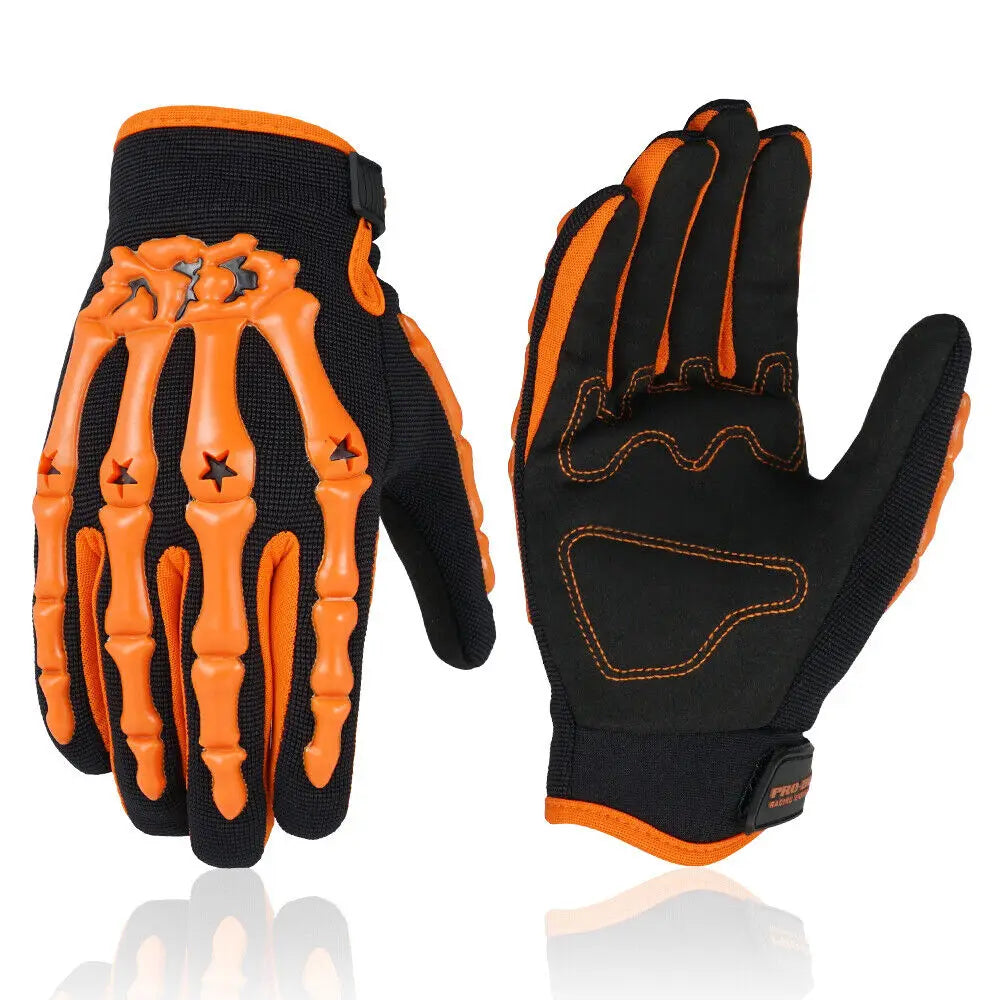 Motocross Gloves Motorcycle BMX MX ATV Dirt Bike Bicycle Skeleton Cycling Gloves for Men Women