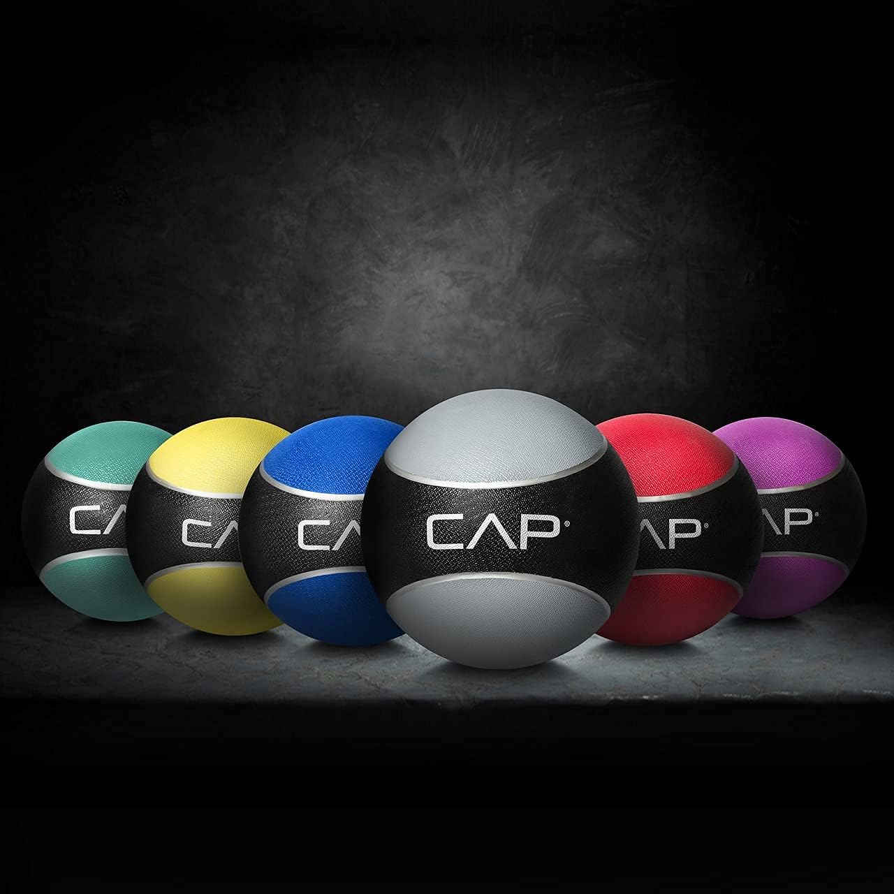 Caphaus Medicine Ball Set With Multiple Weights And Rack