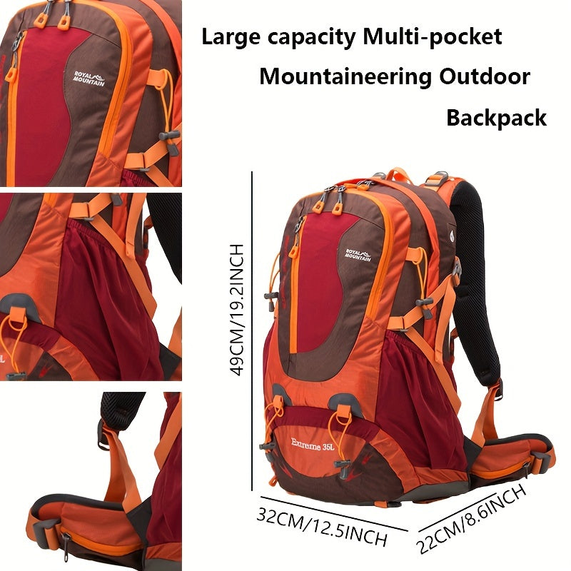 Large Capacity Hiking Backpack Lightweight Nylon Waterproof