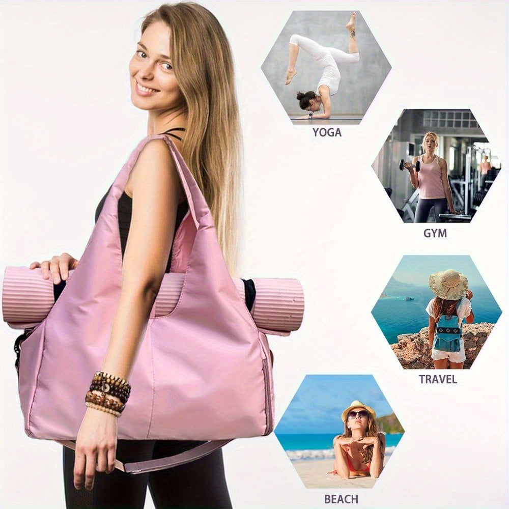 Lightweight Yoga Mat Bag With Strap For Women Carryall Tote