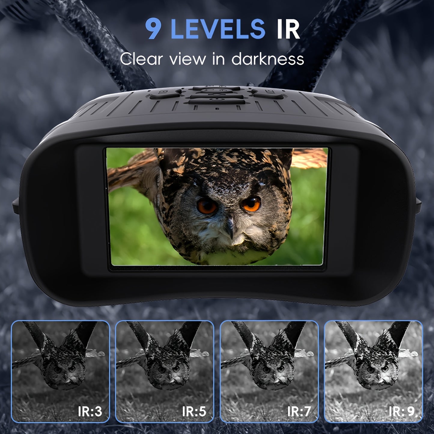Night Vision Goggles 2.7K Infrared Binoculars With HD Screen