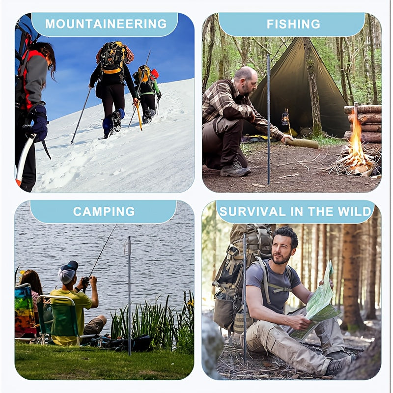 Lightweight Foldable Trekking Poles With Quick Lock