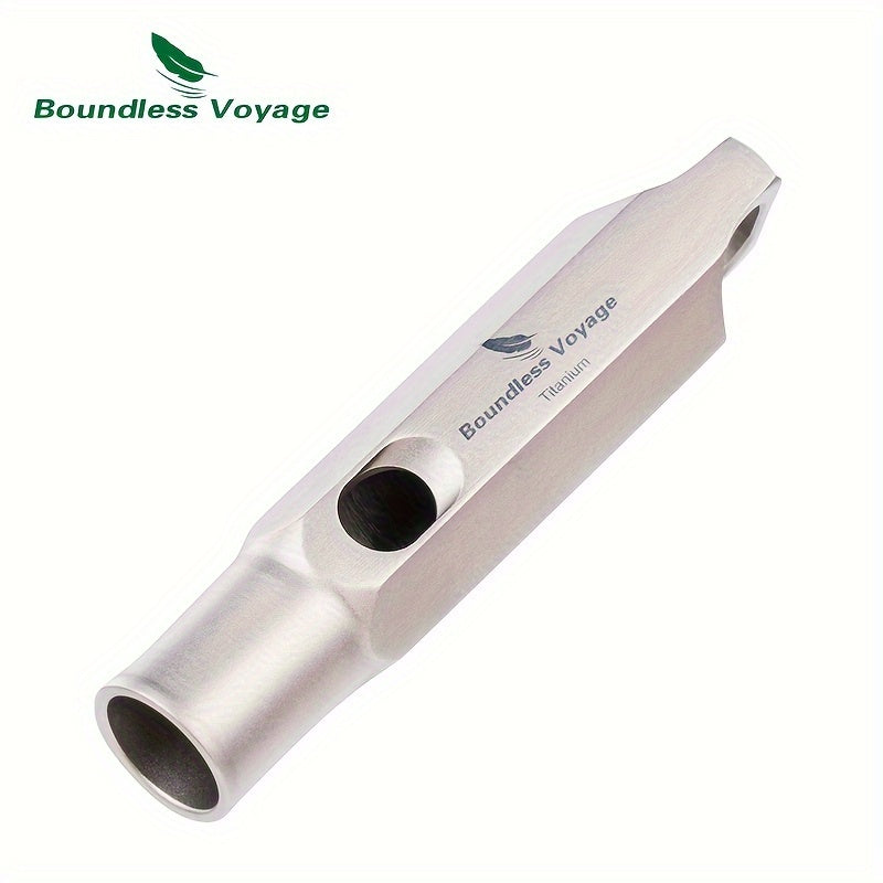 Boundless Voyage Titanium Survival Whistle With Lanyard