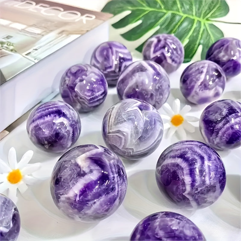 Purple Amethyst Ball Bohemian Ornament For Living Room