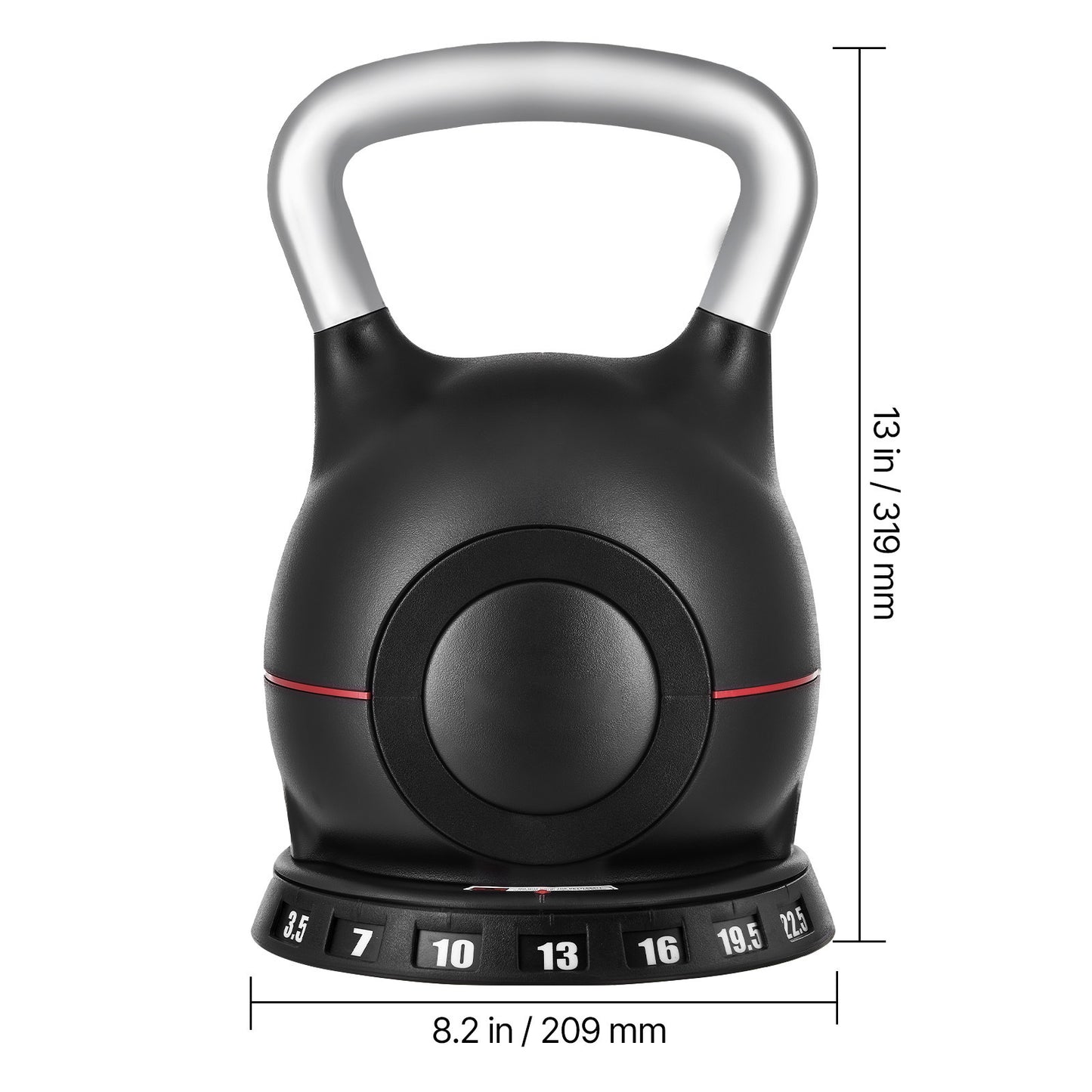 VEVOR Adjustable Kettlebell With Seven Weight Levels