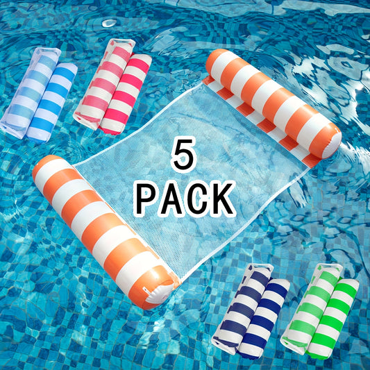 Lucky Rain 5pc Inflatable All In One Pool Float Lounge Set