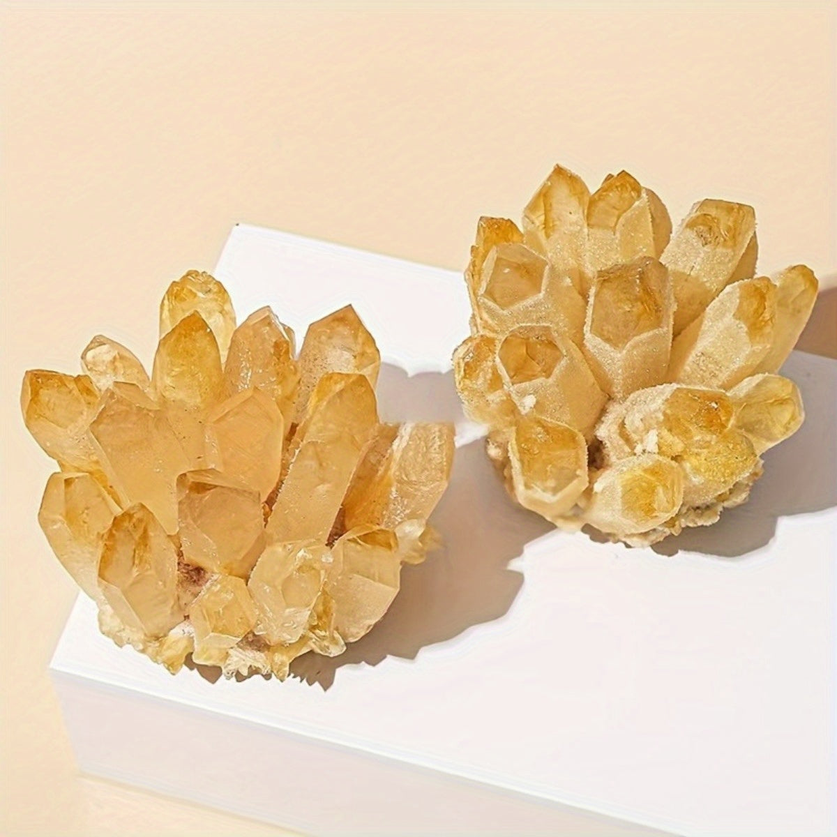 Large Natural Citrine Crystal Cluster Lucky Stone Gift