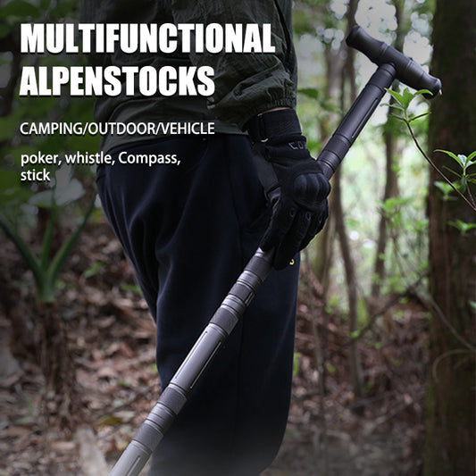 Multifunctional T Shaped Hiking Pole For Outdoor Walking