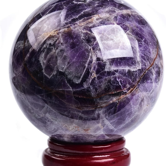 Purple Amethyst Ball Bohemian Ornament For Living Room