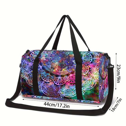 Karrzory Mandala Print Sports Bag Gym Yoga Travel