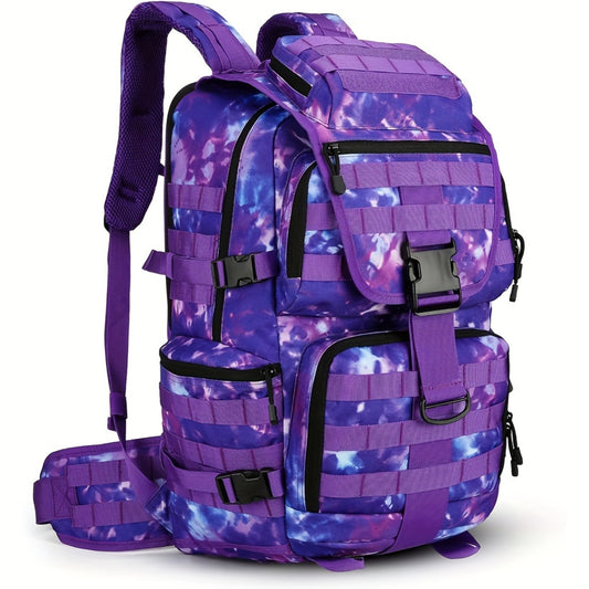 Purple Camouflage Tactical Backpack 13 21 Gallons Waterproof