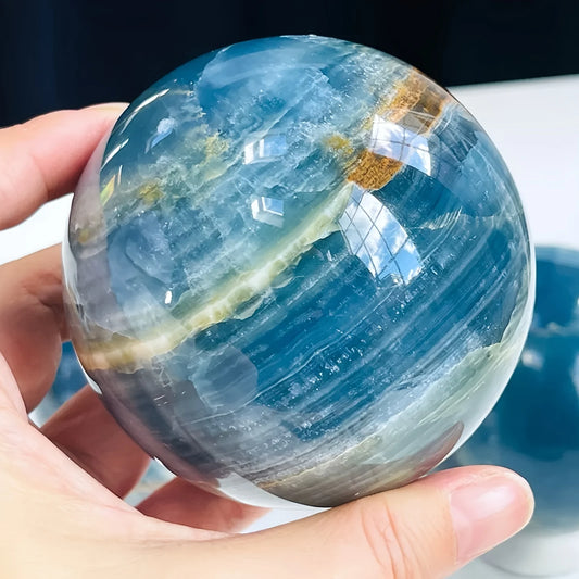 Blue Onyx Sphere Decor For Home And Office Luxury Gift Idea