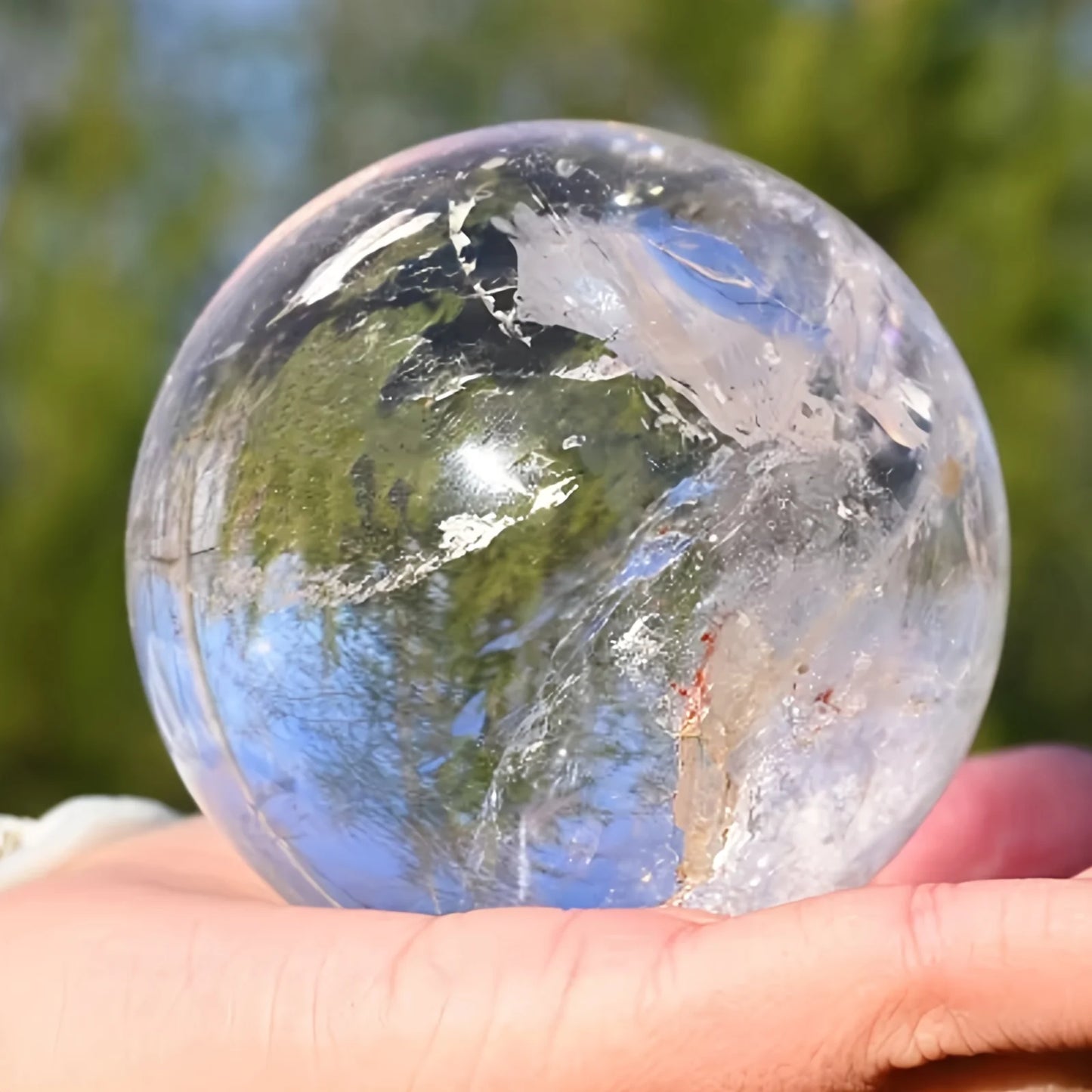 Large Elegant Clear Quartz Crystal Sphere Polished Ball For Home Decor Gift