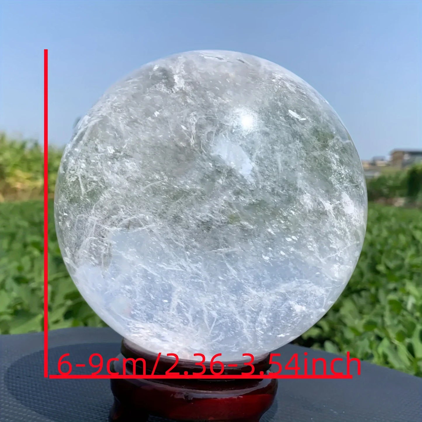 Large Elegant Clear Quartz Crystal Sphere Polished Ball For Home Decor Gift
