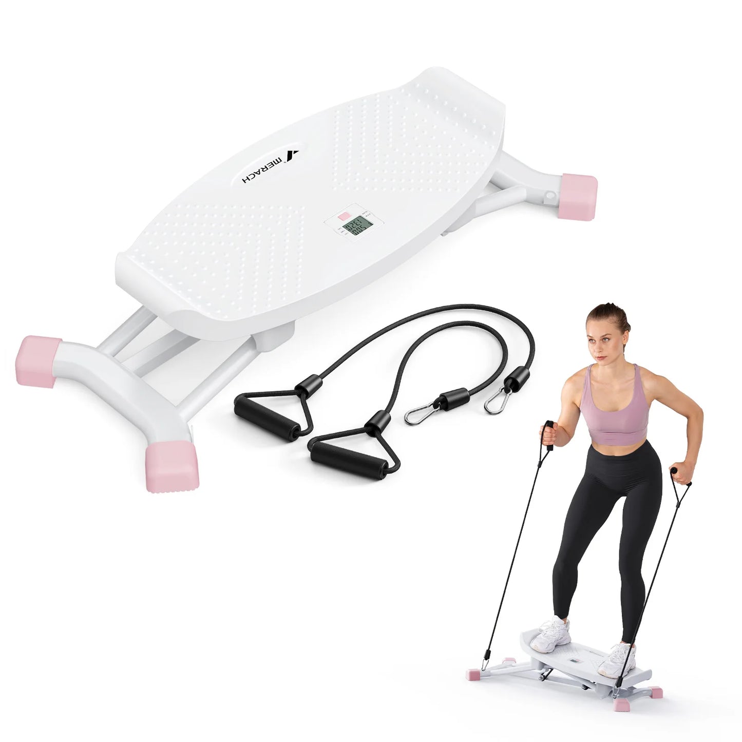MERACH Ski Machine Simulated Ski Trainer for Full Body Cardio Workout