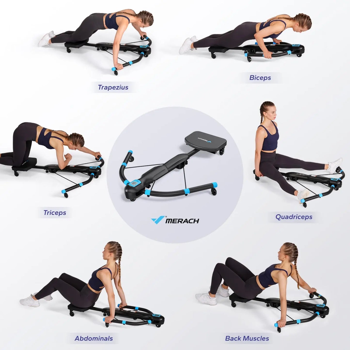 Merach Core Trainers Ab Machines Rowing and Belly Training