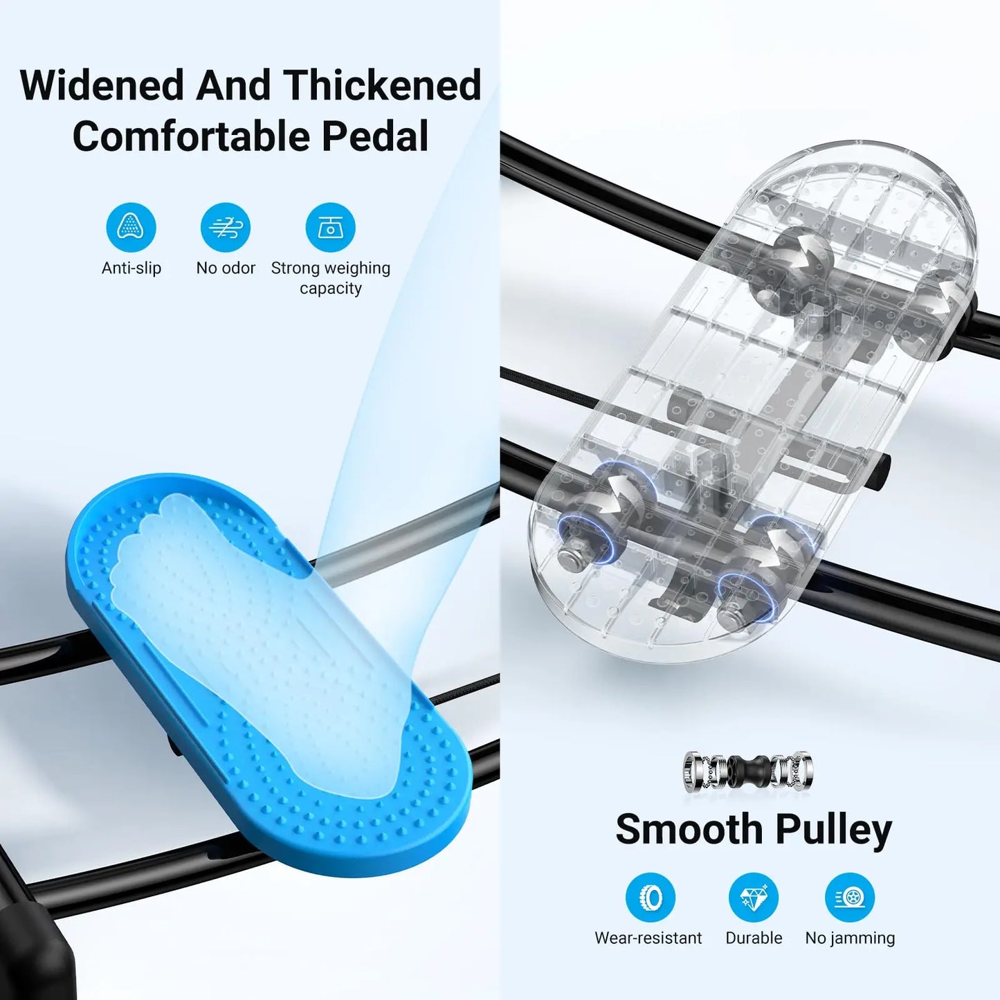 Merach Ski Machine Simulated Trainer Adjustable Height