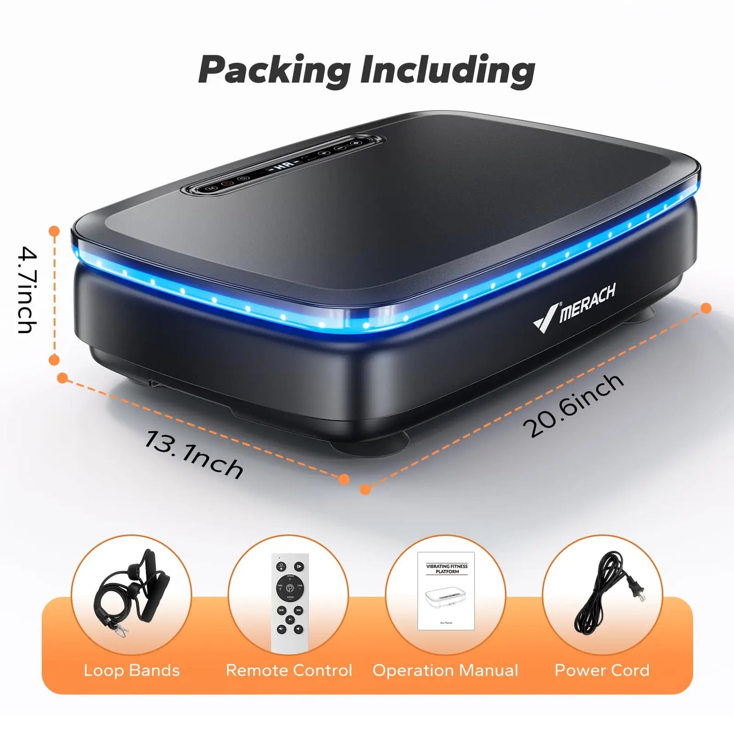 Merach Vibration Plate Exercise Machine for Whole Body Workout and Lymphatic Drainage