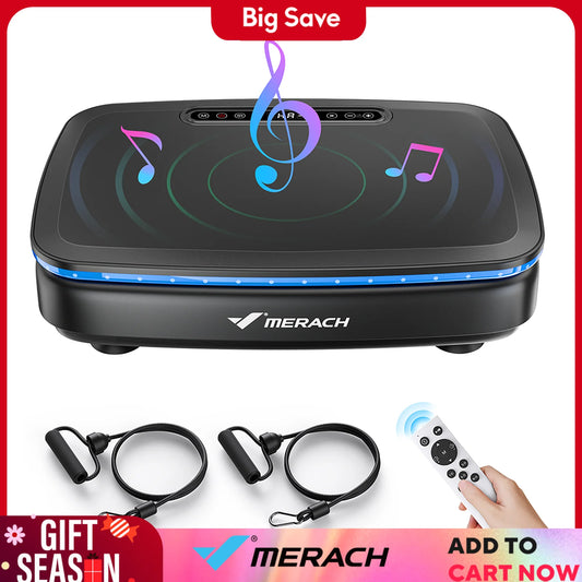 Merach Vibration Plate Exercise Machine for Whole Body Workout and Lymphatic Drainage