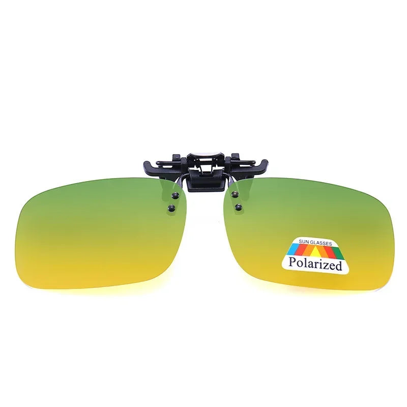 Polarized Sunglasses Clip On Driving Night Vision UV400 Outdoor Shades