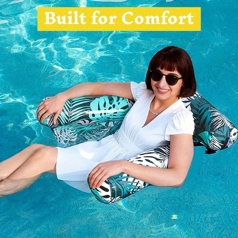 Joyfy Leaf Inflatable Pool Chair Lounger For Adults Two Pack