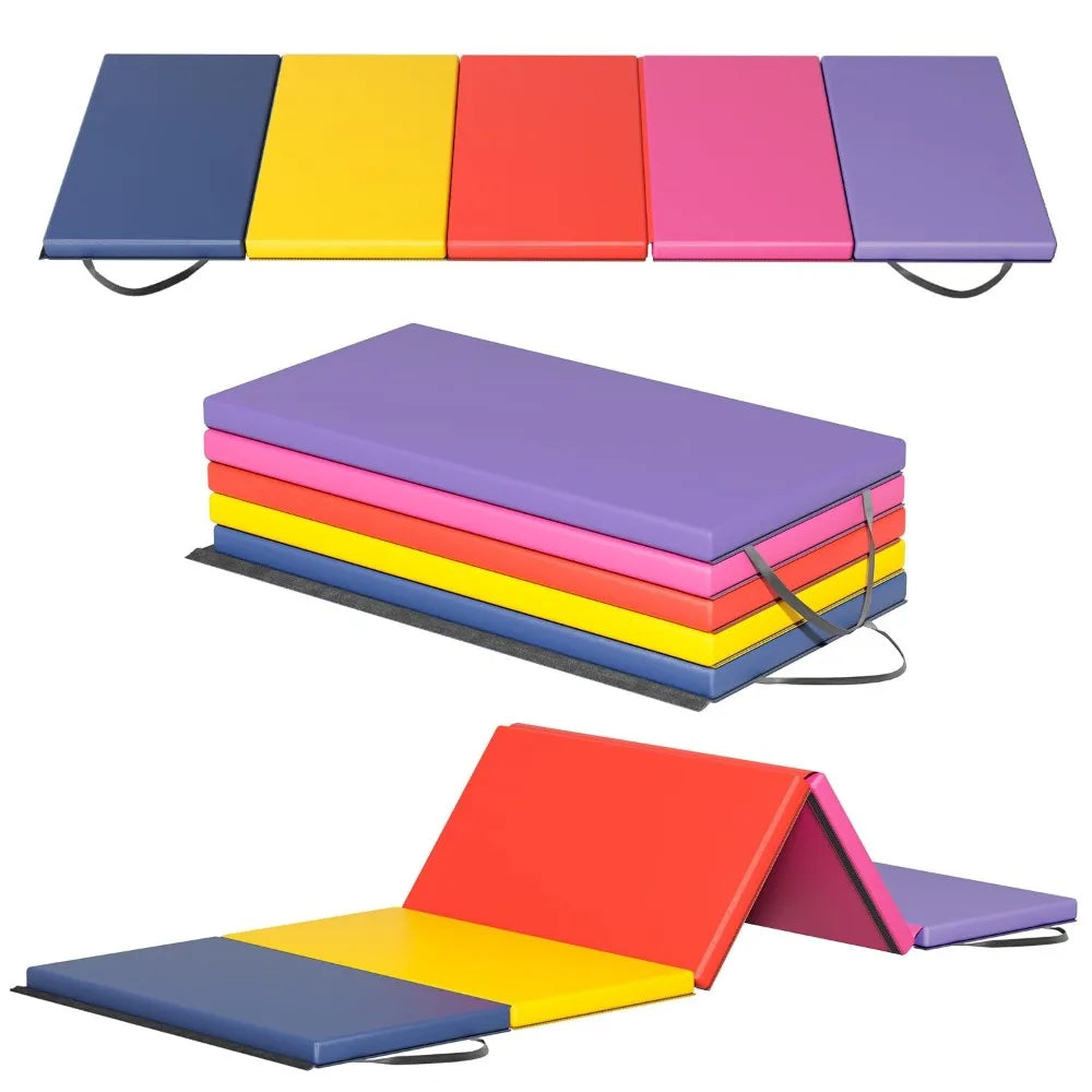 Portable Gymnastics Tumbling Mat Foldable Yoga Mat For Home Practice