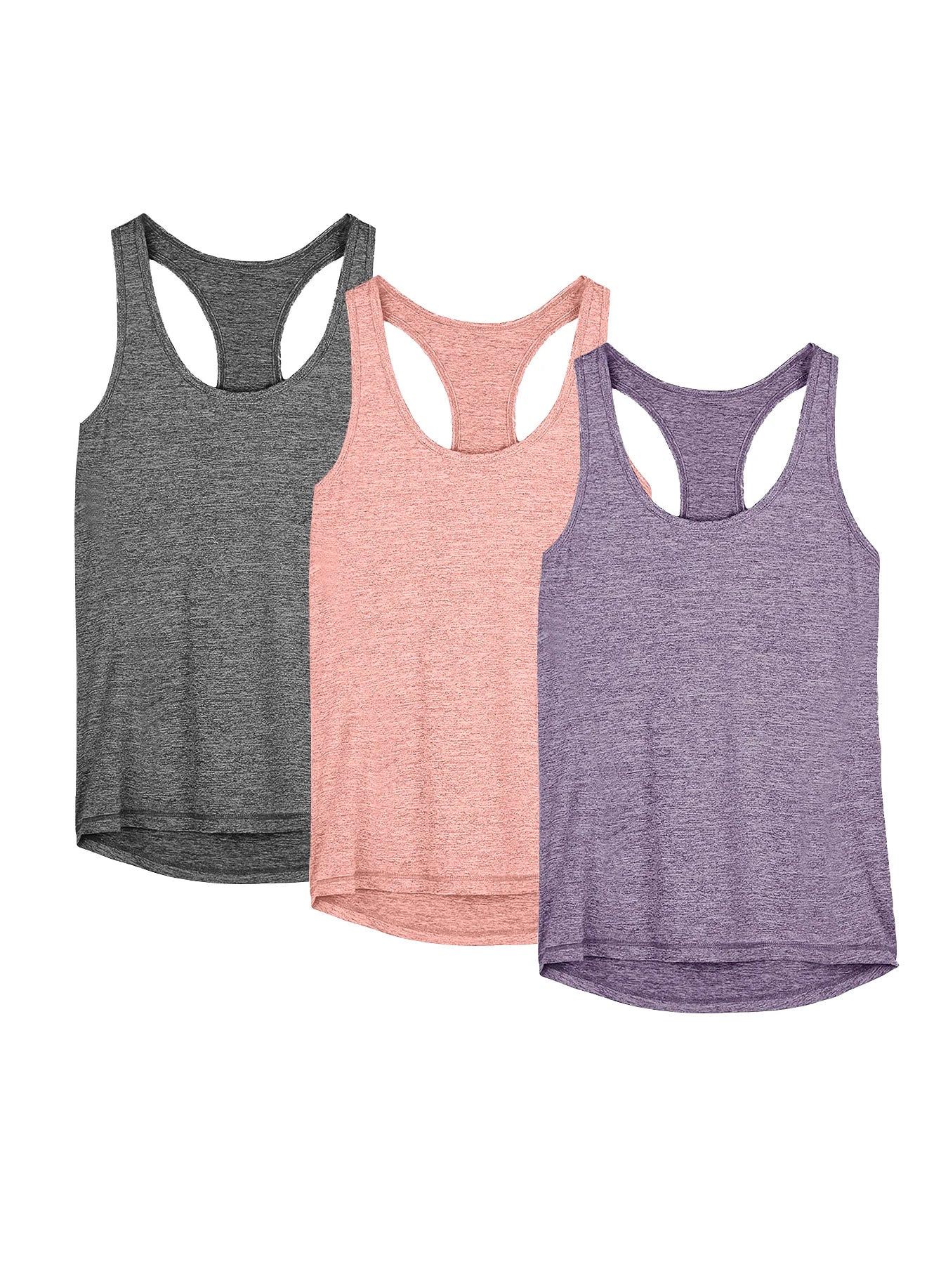 3 Pcs Women's Quick Dry Loose Yoga Tops for Fitness and Workout