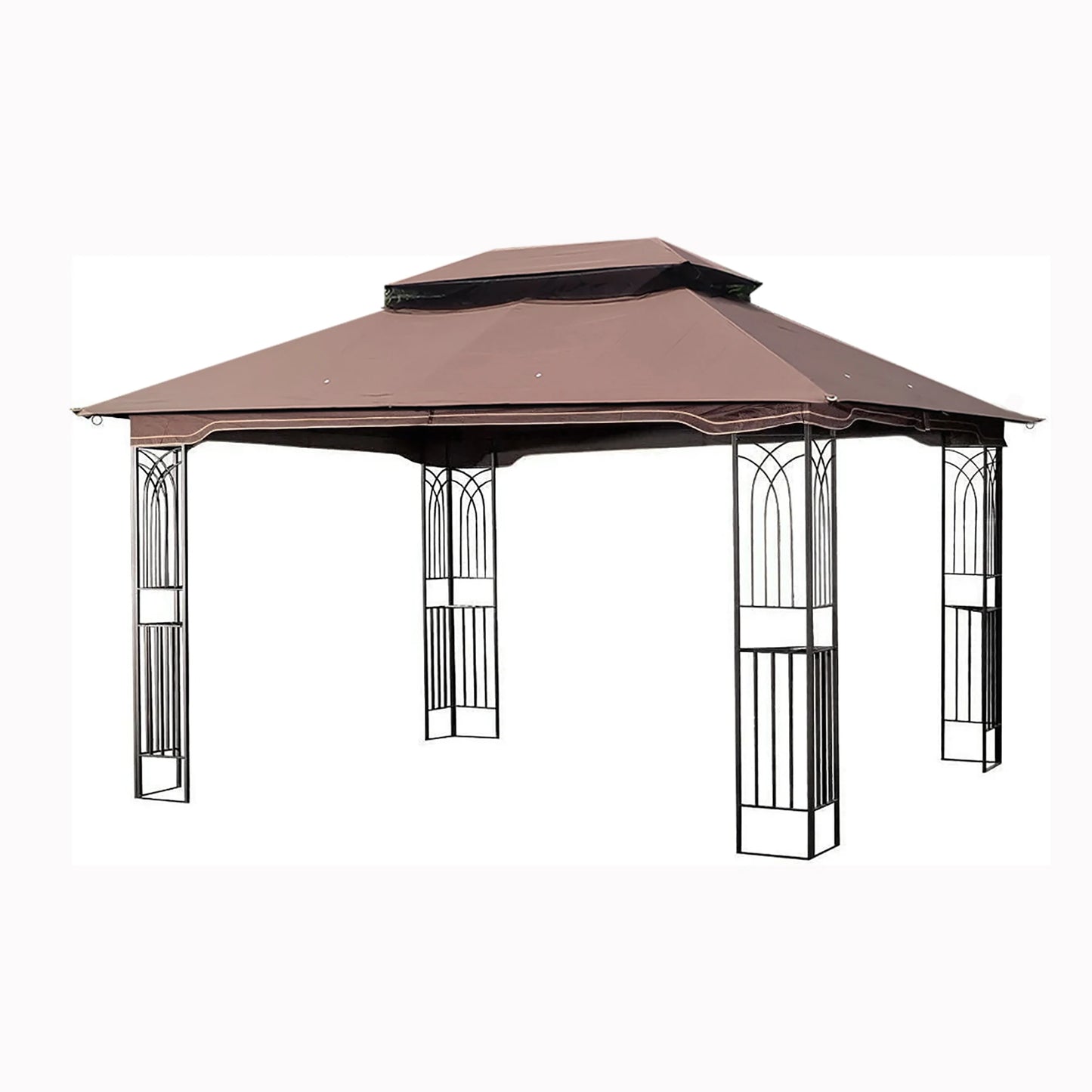 13x10 Outdoor Patio Gazebo Canopy Tent With Ventilated Roof And Mosquito Net
