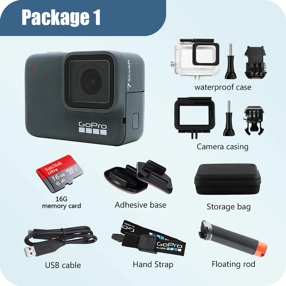 GoPro Hero 7 Silver 4K30 Vertical Action Camera With Stabilization And WiFi