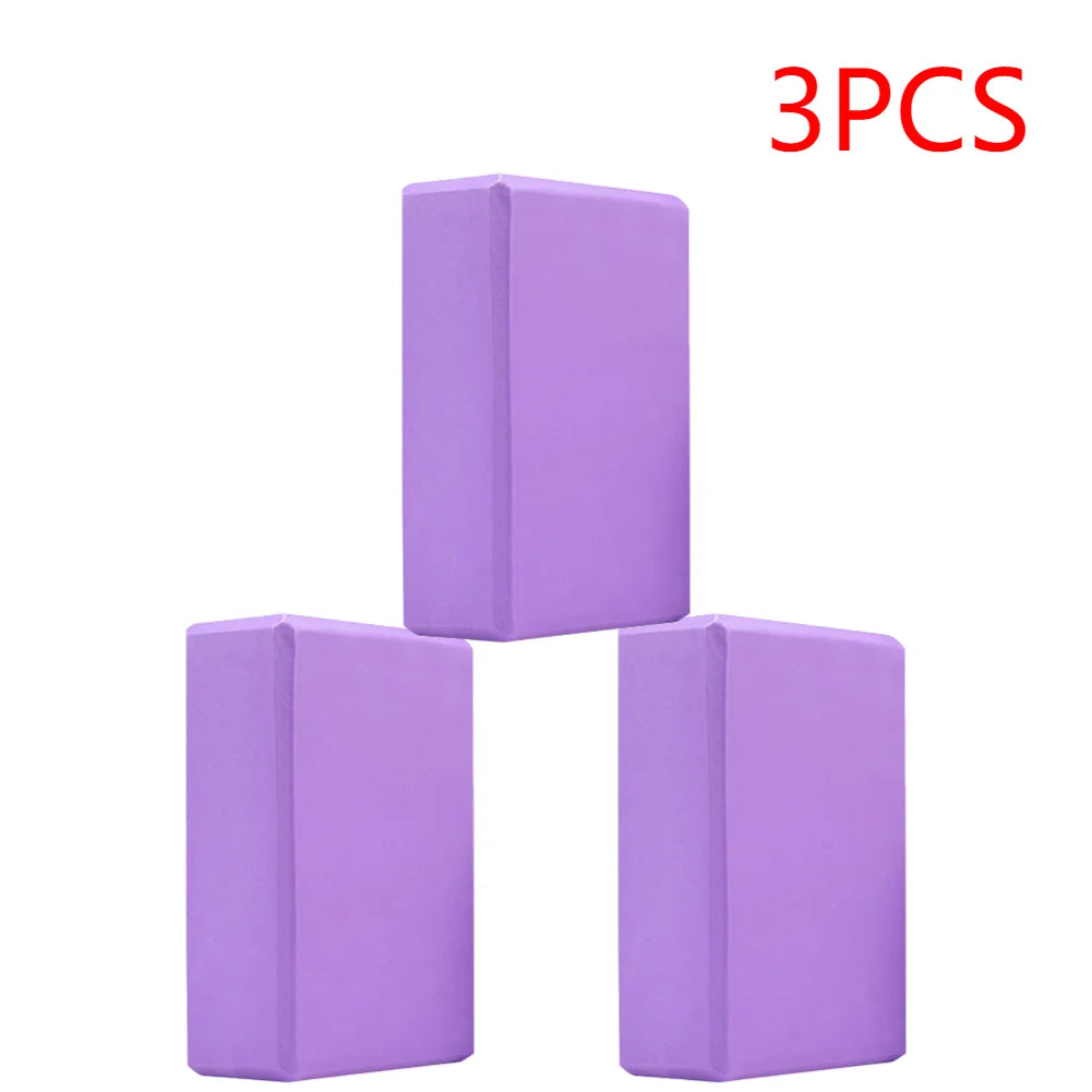 EVA Yoga Blocks Set for Gym Training Moisture Proof High Density Body Shaping