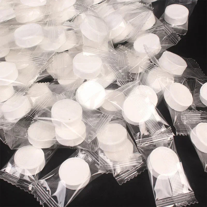 Portable Compressed Bath Towels Pack 10 To 100 Disposable Makeup Wipes Nonwoven
