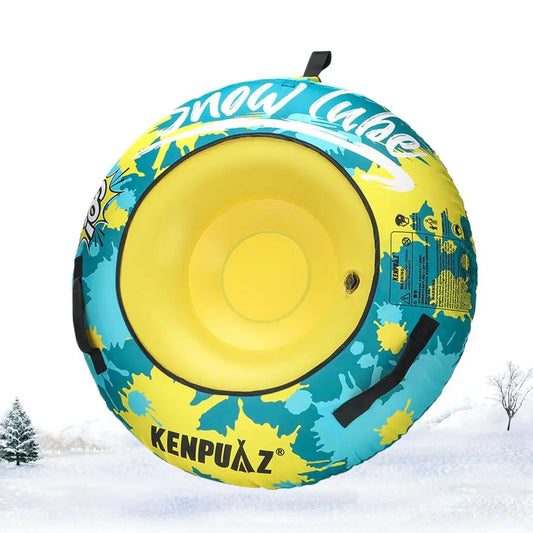 Heavy Duty Inflatable Snow Sled Tube With Thick Handles