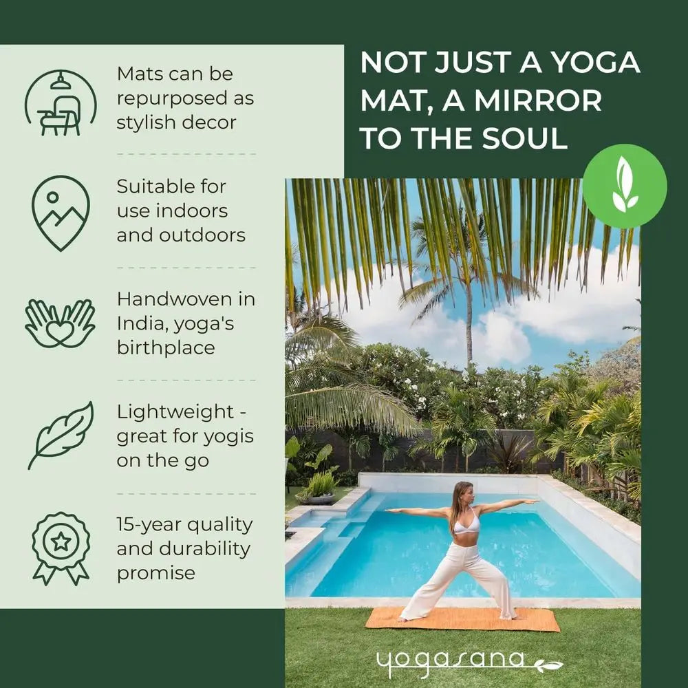 Cotton Yoga Mat Non Slip Hand Woven Foldable Extra Thick For Travel Comfort