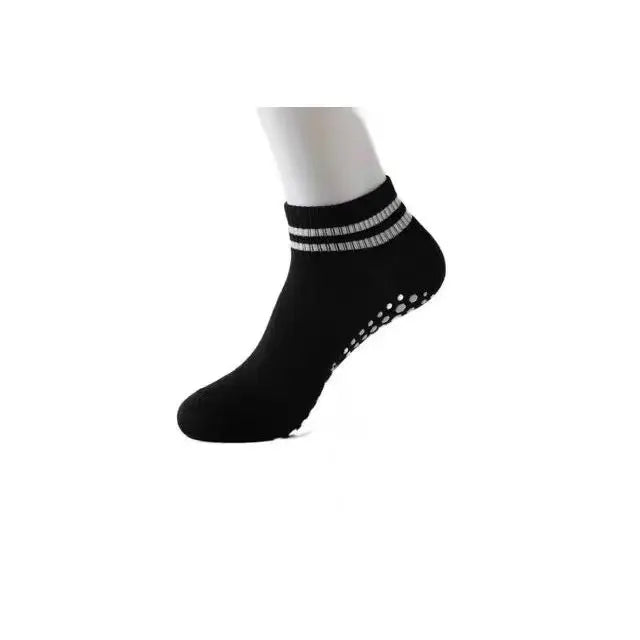 Grip Socks For Women Non Slip Pilates Yoga Socks With Double Stripes