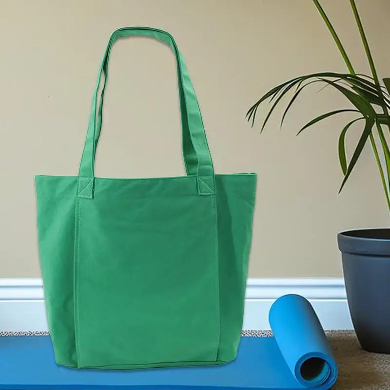 Canvas Yoga Bag With Mat Carrier Large Capacity Waterproof