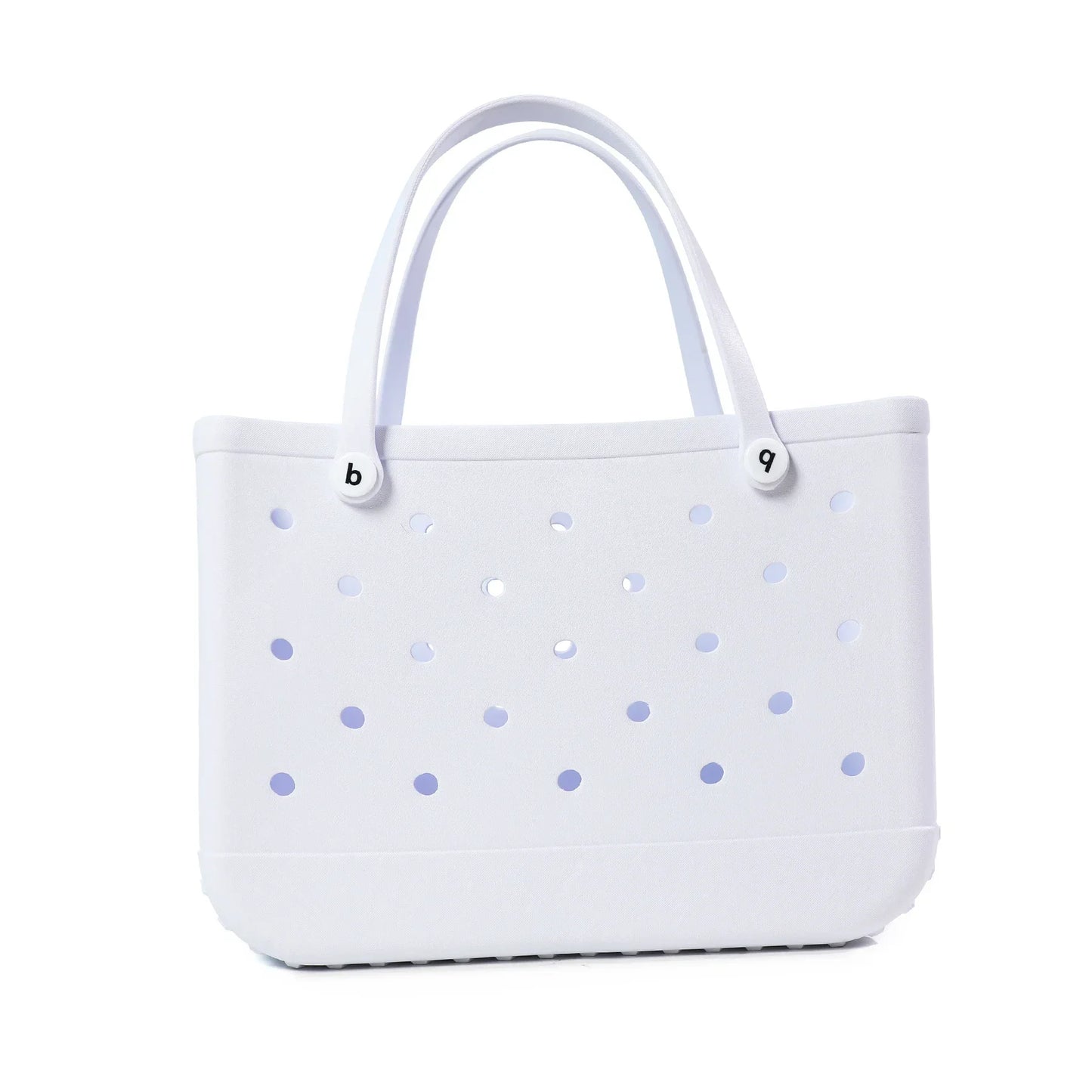 XL Waterproof Beach Bag for Women EVA Rubber Tote Storage Basket Travel Handbag