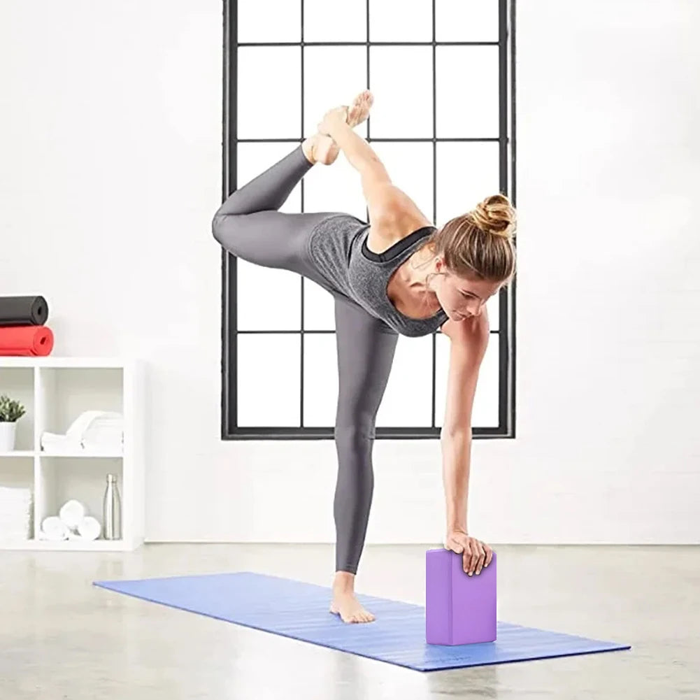 EVA Yoga Blocks Set for Gym Training Moisture Proof High Density Body Shaping
